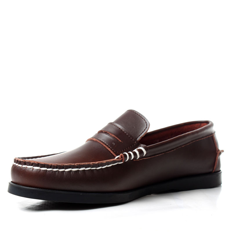 Genuine Leather Mens Slip On Loafers