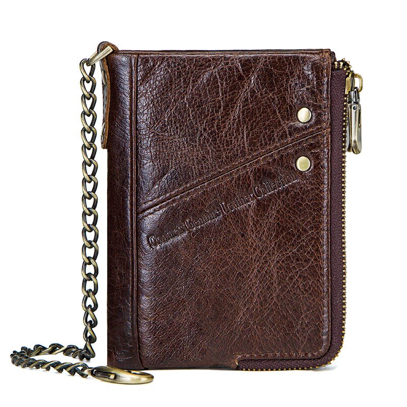 Genuine Leather Wallets RFID Secure